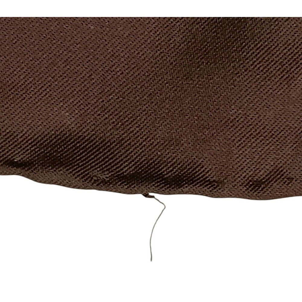 VTG Mr Emperor Square Scarf Brown Rust Tan Floral Botanical Abstract Italy 26x26 - Picture 10 of 13